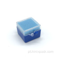 Caixa de coroa dental plástica com esponjas com fechadura